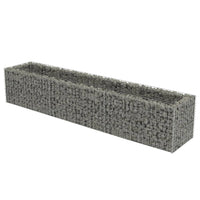 Gabion Raised Bed Galvanised Steel 270x50x50 cm Kings Warehouse 