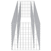 Gabion Raised Bed Galvanised Steel 270x50x50 cm Kings Warehouse 