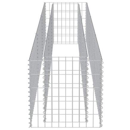 Gabion Raised Bed Galvanised Steel 270x50x50 cm Kings Warehouse 