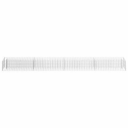 Gabion Raised Bed Galvanised Steel 360x30x30 cm Garden Supplies Kings Warehouse 