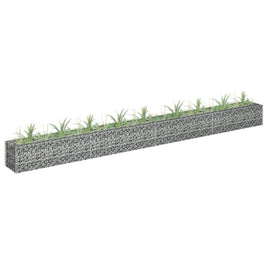 Gabion Raised Bed Galvanised Steel 360x30x30 cm Garden Supplies Kings Warehouse 