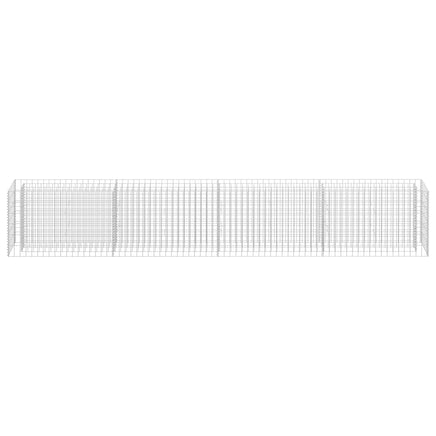 Gabion Raised Bed Galvanised Steel 360x30x60 cm Garden Supplies Kings Warehouse 