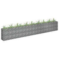 Gabion Raised Bed Galvanised Steel 360x30x60 cm Garden Supplies Kings Warehouse 