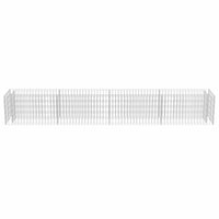 Gabion Raised Bed Galvanised Steel 360x50x50 cm Kings Warehouse 