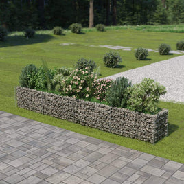 Gabion Raised Bed Galvanised Steel 360x50x50 cm Kings Warehouse 