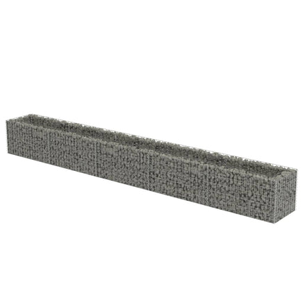 Gabion Raised Bed Galvanised Steel 450x50x50 cm Kings Warehouse 