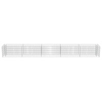 Gabion Raised Bed Galvanised Steel 450x50x50 cm Kings Warehouse 