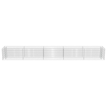 Gabion Raised Bed Galvanised Steel 450x50x50 cm Kings Warehouse 