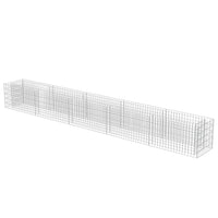 Gabion Raised Bed Galvanised Steel 450x50x50 cm Kings Warehouse 
