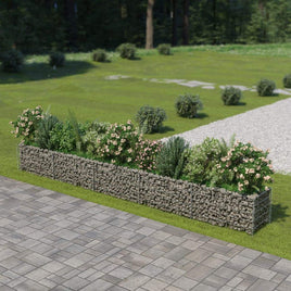 Gabion Raised Bed Galvanised Steel 450x50x50 cm Kings Warehouse 