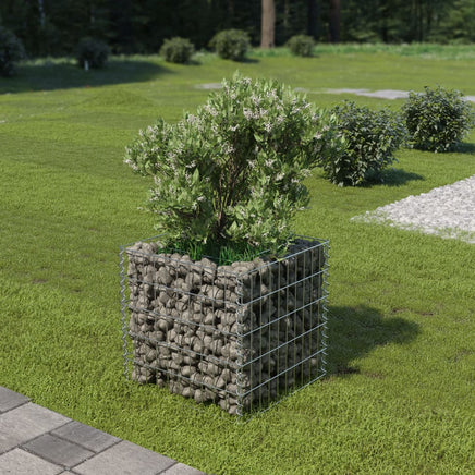 Gabion Raised Bed Galvanised Steel 50x50x50 cm Kings Warehouse 