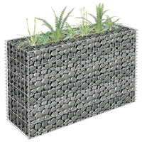 Gabion Raised Bed Galvanised Steel 90x30x60 cm Garden Supplies Kings Warehouse 