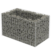 Gabion Raised Bed Galvanised Steel 90x50x50 cm Kings Warehouse 