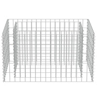 Gabion Raised Bed Galvanised Steel 90x50x50 cm Kings Warehouse 