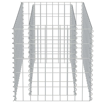 Gabion Raised Bed Galvanised Steel 90x50x50 cm Kings Warehouse 