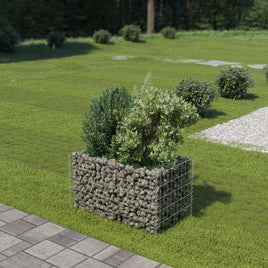 Gabion Raised Bed Galvanised Steel 90x50x50 cm Kings Warehouse 