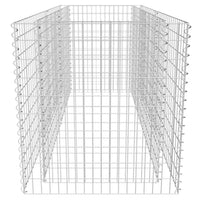 Gabion Raised Bed Steel 180x90x100 cm Silver Kings Warehouse 