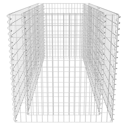 Gabion Raised Bed Steel 180x90x100 cm Silver Kings Warehouse 