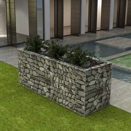 Gabion Raised Bed Steel 270x90x100 cm Kings Warehouse 