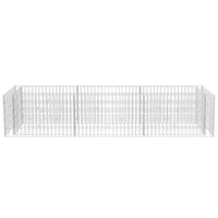 Gabion Raised Bed Steel 270x90x50 cm Kings Warehouse 