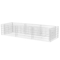 Gabion Raised Bed Steel 270x90x50 cm Kings Warehouse 