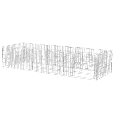 Gabion Raised Bed Steel 270x90x50 cm Kings Warehouse 