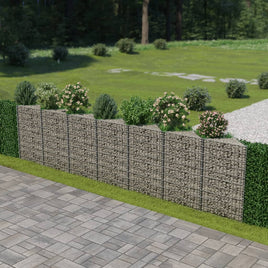 Gabion Wall Galvanised Steel 450x30x100 cm Kings Warehouse 
