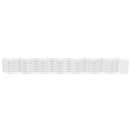 Gabion Wall Galvanised Steel 450x30x50 cm Kings Warehouse 