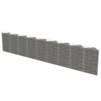 Gabion Wall Galvanised Steel 630x30x100 cm Garden Supplies Kings Warehouse 