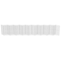 Gabion Wall Galvanised Steel 630x30x100 cm Garden Supplies Kings Warehouse 