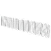 Gabion Wall Galvanised Steel 630x30x100 cm Garden Supplies Kings Warehouse 