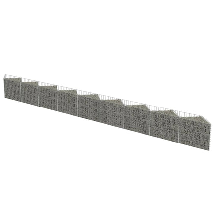 Gabion Wall Galvanised Steel 630x30x50 cm Kings Warehouse 