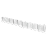 Gabion Wall Galvanised Steel 630x30x50 cm Kings Warehouse 
