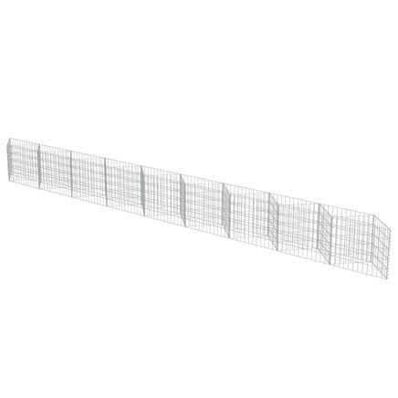 Gabion Wall Galvanised Steel 630x30x50 cm Kings Warehouse 
