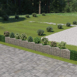 Gabion Wall Galvanised Steel 630x30x50 cm Kings Warehouse 