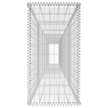 Gabion Wall with Cover Galvanised Steel 600x50x100 cm Kings Warehouse 
