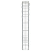 Gabion Wall with Covers Galvanised Steel 100x20x150 cm Kings Warehouse 