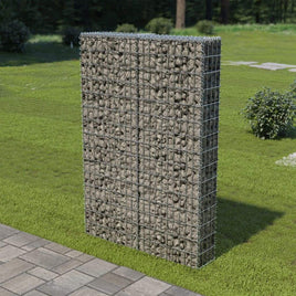Gabion Wall with Covers Galvanised Steel 100x20x150 cm Kings Warehouse