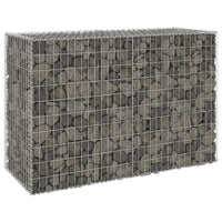 Gabion Wall with Covers Galvanised Steel 150x60x100 cm Garden Supplies Kings Warehouse 