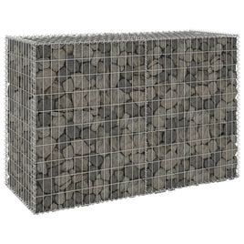 Gabion Wall with Covers Galvanised Steel 150x60x100 cm Garden Supplies Kings Warehouse
