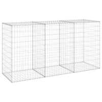 Gabion Wall with Covers Galvanised Steel 200x60x100 cm Garden Supplies Kings Warehouse 