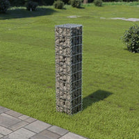 Gabion Wall with Covers Galvanised Steel 20x20x100 cm Kings Warehouse 