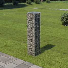 Gabion Wall with Covers Galvanised Steel 20x20x100 cm Kings Warehouse 