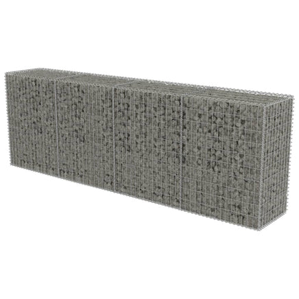 Gabion Wall with Covers Galvanised Steel 300x50x100 cm Kings Warehouse 