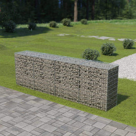 Gabion Wall with Covers Galvanised Steel 300x50x100 cm Kings Warehouse