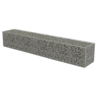 Gabion Wall with Covers Galvanised Steel 300x50x50 cm Kings Warehouse 