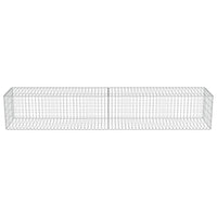 Gabion Wall with Covers Galvanised Steel 300x50x50 cm Kings Warehouse 