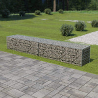 Gabion Wall with Covers Galvanised Steel 300x50x50 cm Kings Warehouse 