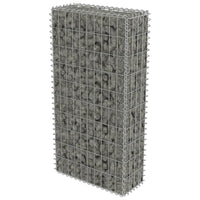 Gabion Wall with Covers Galvanised Steel 50x20x100 cm Garden Supplies Kings Warehouse 
