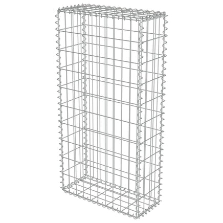 Gabion Wall with Covers Galvanised Steel 50x20x100 cm Garden Supplies Kings Warehouse 